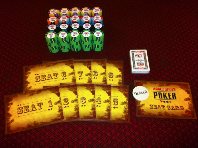 Poker seat cards